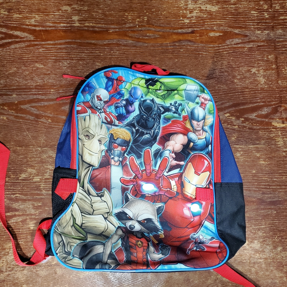 Marvel Superheroes Kids Backpack - Red, Blue, Black